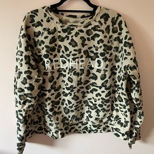 Brunette the Label leopard print, REDHEAD sweater
